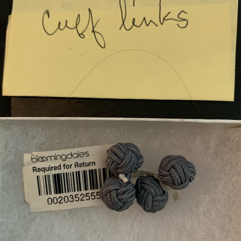 Grey Knot Cufflinks